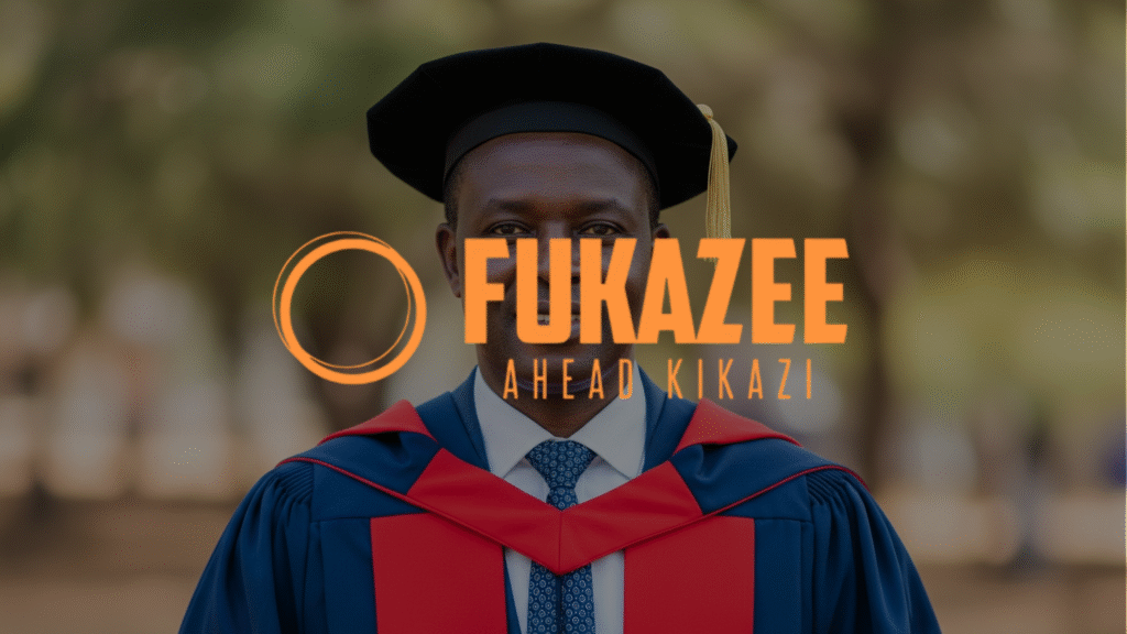 FuKazee PhD graduate in their regalia.